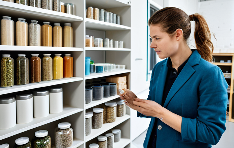 Sustainable Material Selection**
"A modern industrial designer, fully clothed in appropriate attire, examining a sample of recycled ocean plastic in a bright, airy studio. Background shows shelves filled with samples of bio-based materials, sustainably sourced wood, and recycled aluminum. Emphasis on the textures and colors of the materials. Safe for work, appropriate content, fully clothed, professional, perfect anatomy, correct proportions, well-formed hands, proper finger count, natural body proportions, high quality, realistic rendering. Focus on sustainable material choices."
**